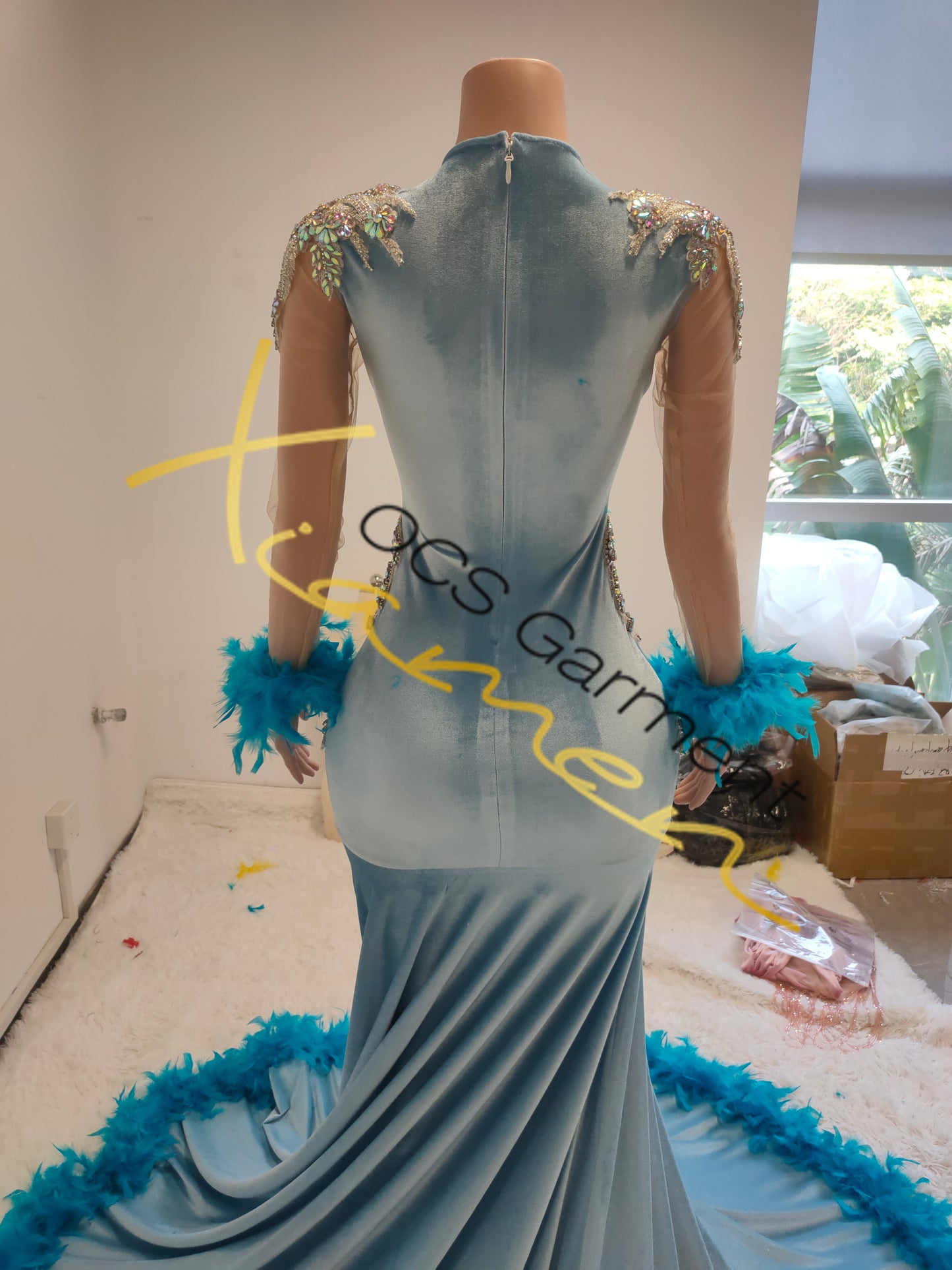 CAROLINA PROM DRESS DESIGNS(Blue)