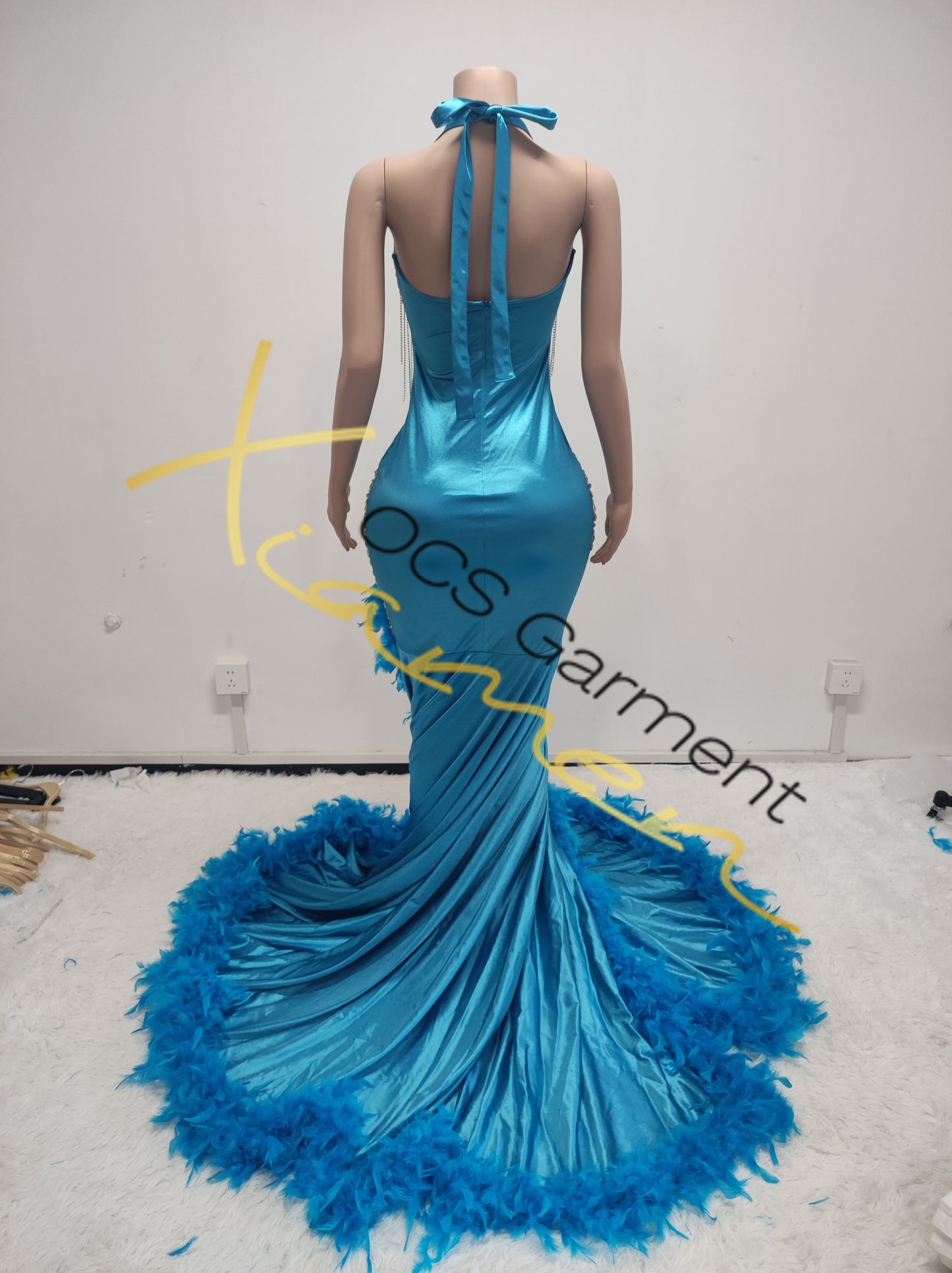 MAGGIE PROM DRESS DESIGN(Blue)