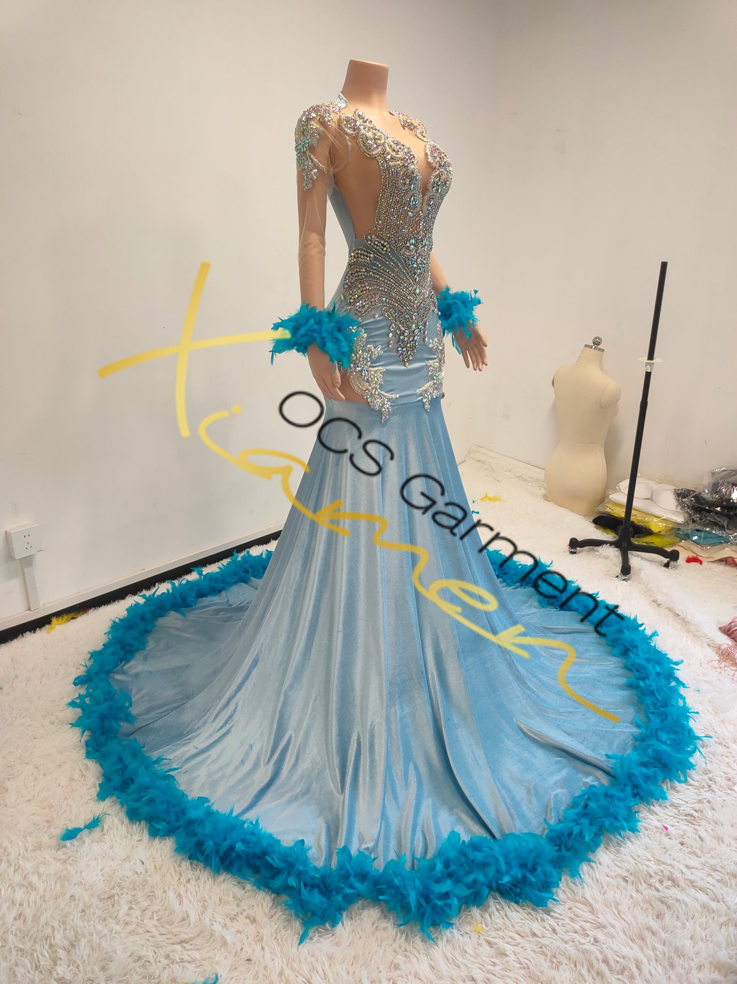 CAROLINA PROM DRESS DESIGNS(Blue)