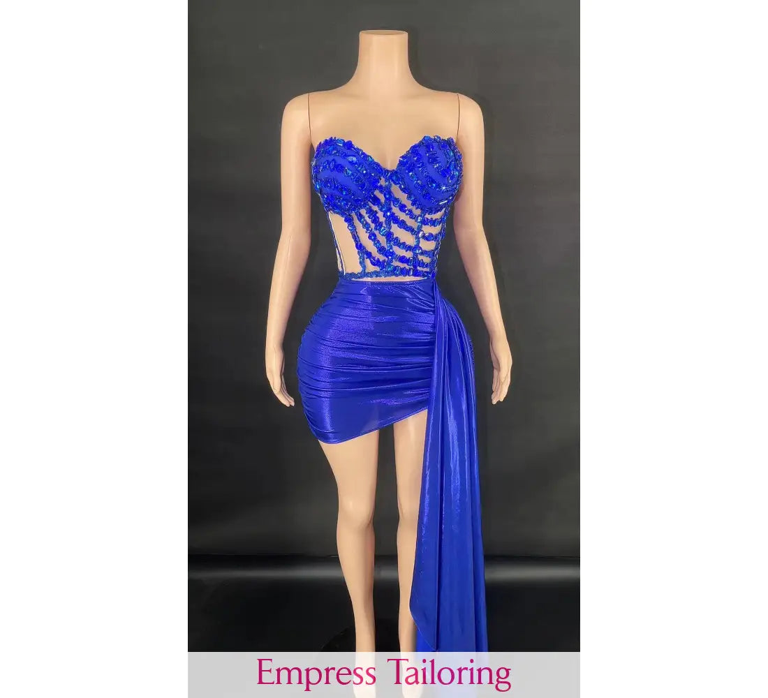 Angel Diamond Dress(Blue) S Formal Dress