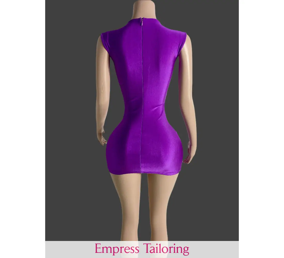 Brenda Design(Purple) Birthday Dress