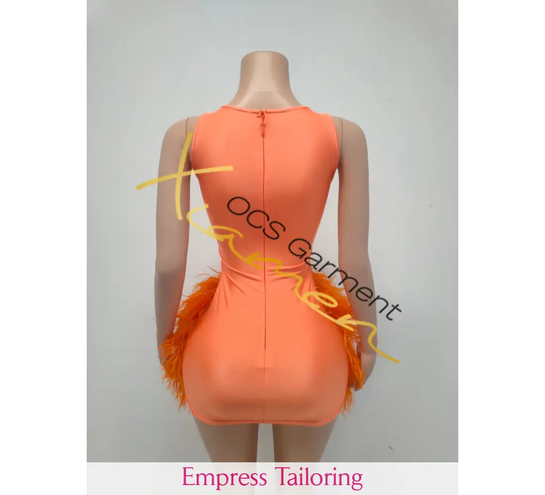 Chidima Birthday Dress(Orange) Birthday Dress