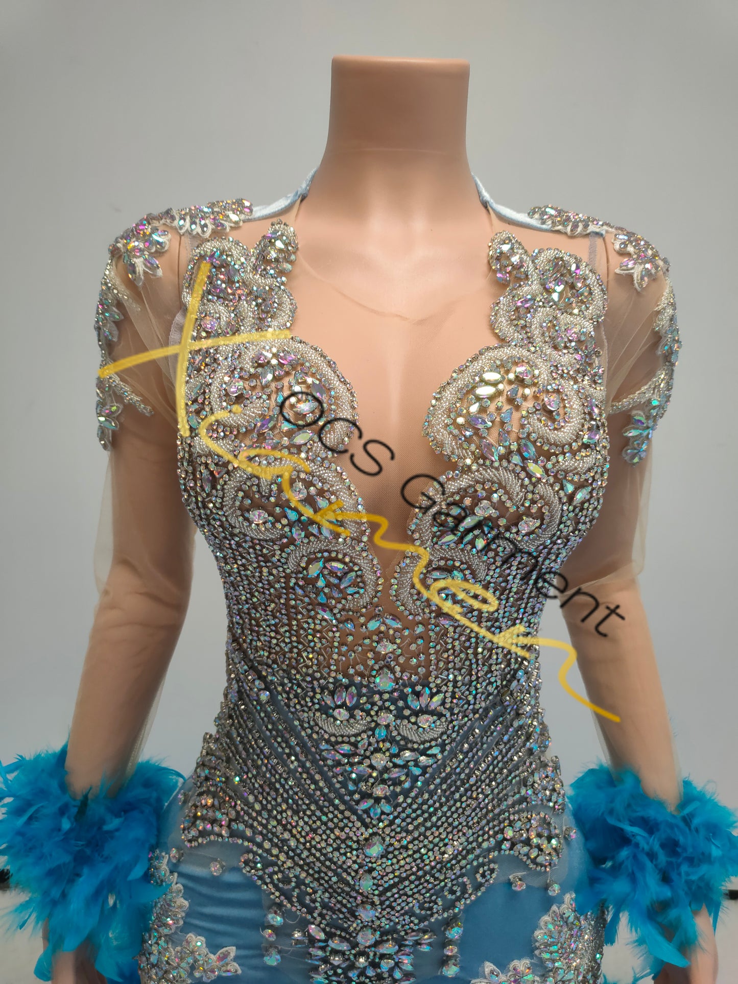 CAROLINA PROM DRESS DESIGNS(Blue)