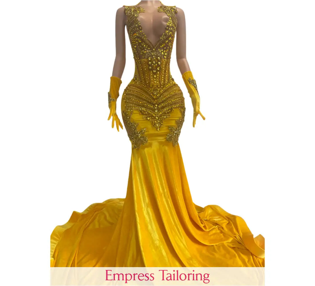 Olivia (Gold) 2 Prom Dress