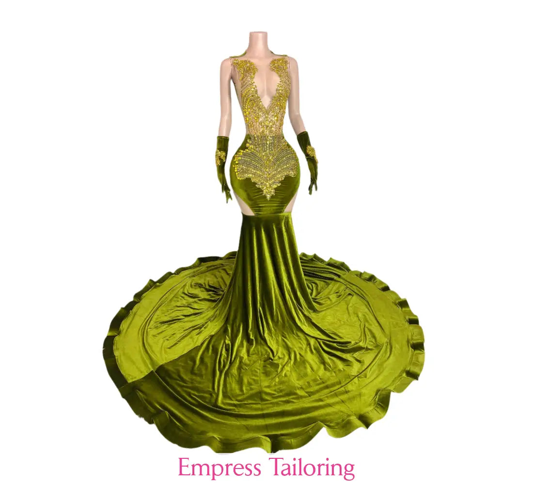 Olivia (Olive Green) Prom Dress