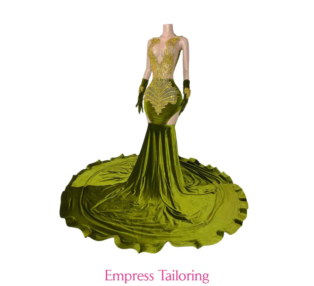 Olivia (Olive Green) Prom Dress