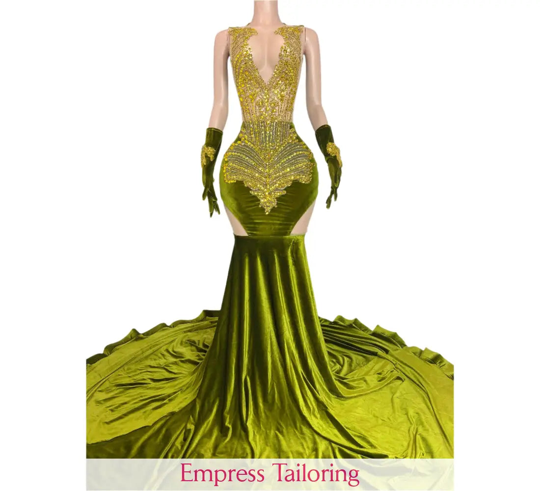 Olivia (Olive Green) Prom Dress