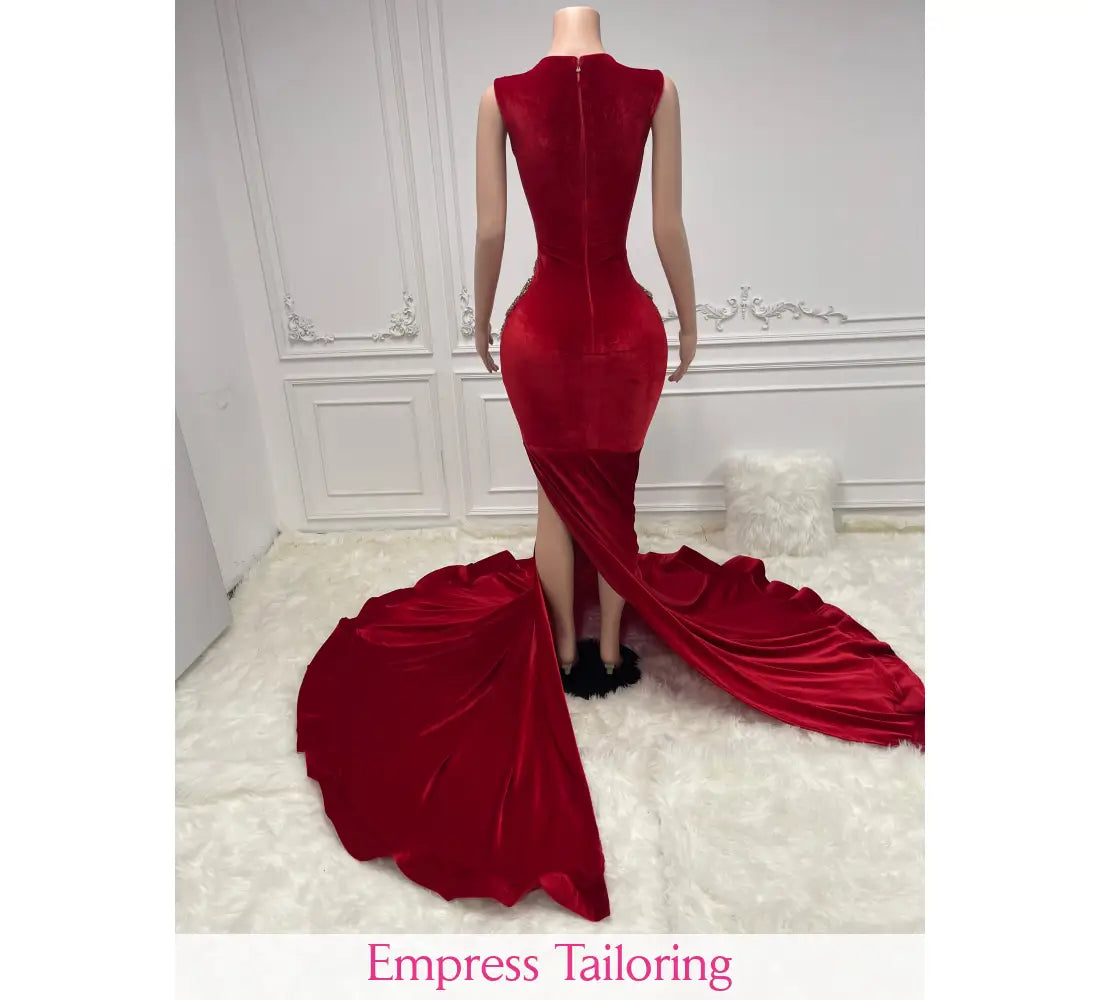 Queen Tatiana Design(Red & Gold) Prom Dress